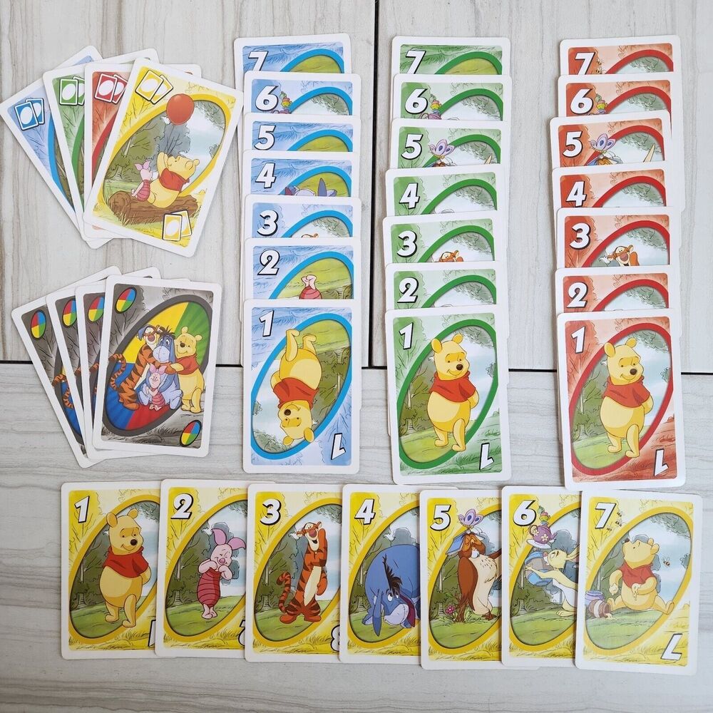 Mattel 2012 My First UNO Winnie the Pooh King Size Card Game - No Box